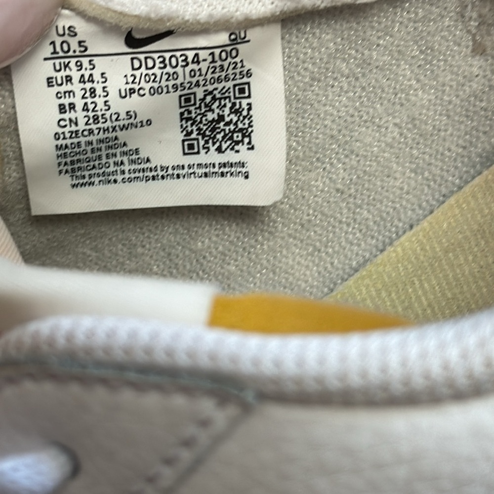 Nike Blazer Low '77 Vintage 'Be True' Multicolor Mens Size 10.5 DD3034 100 - Picture 7 of 10